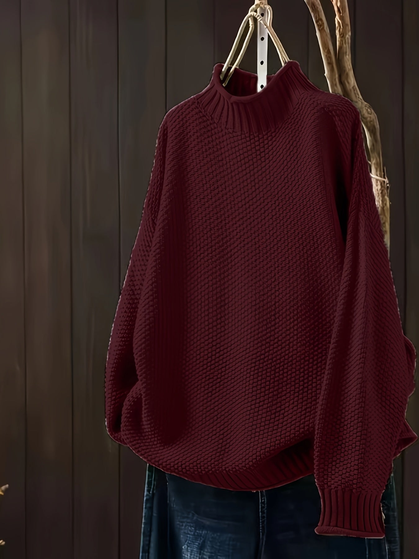 Pippa – Luźny sweter zimowy z długim rękawem