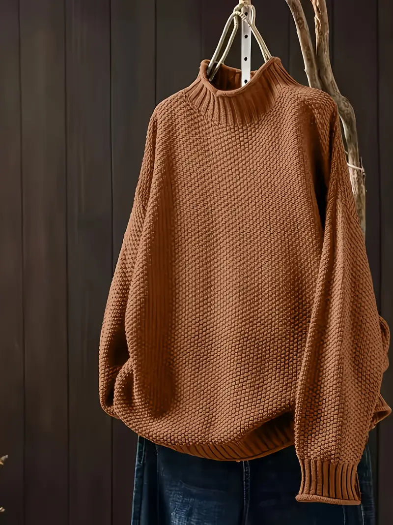 Pippa – Luźny sweter zimowy z długim rękawem