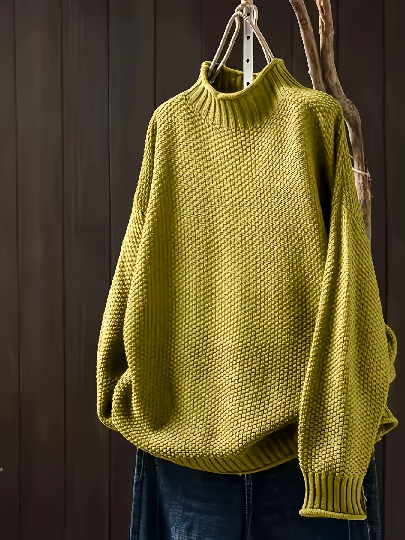 Pippa – Luźny sweter zimowy z długim rękawem