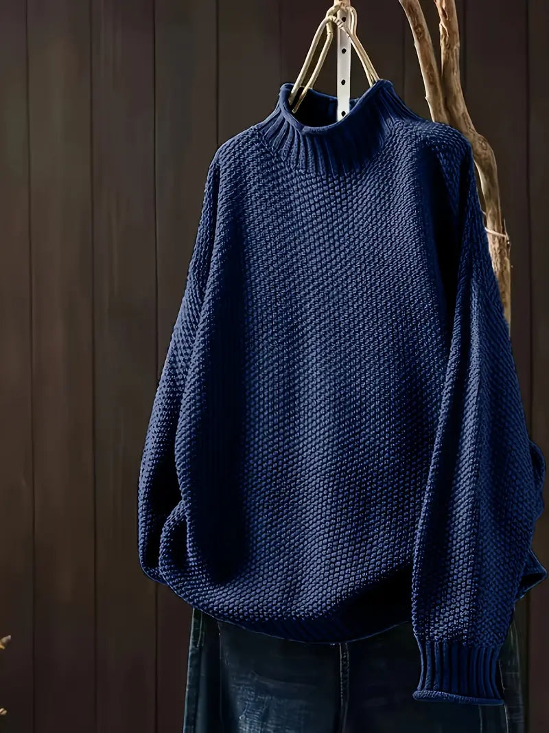 Pippa – Luźny sweter zimowy z długim rękawem