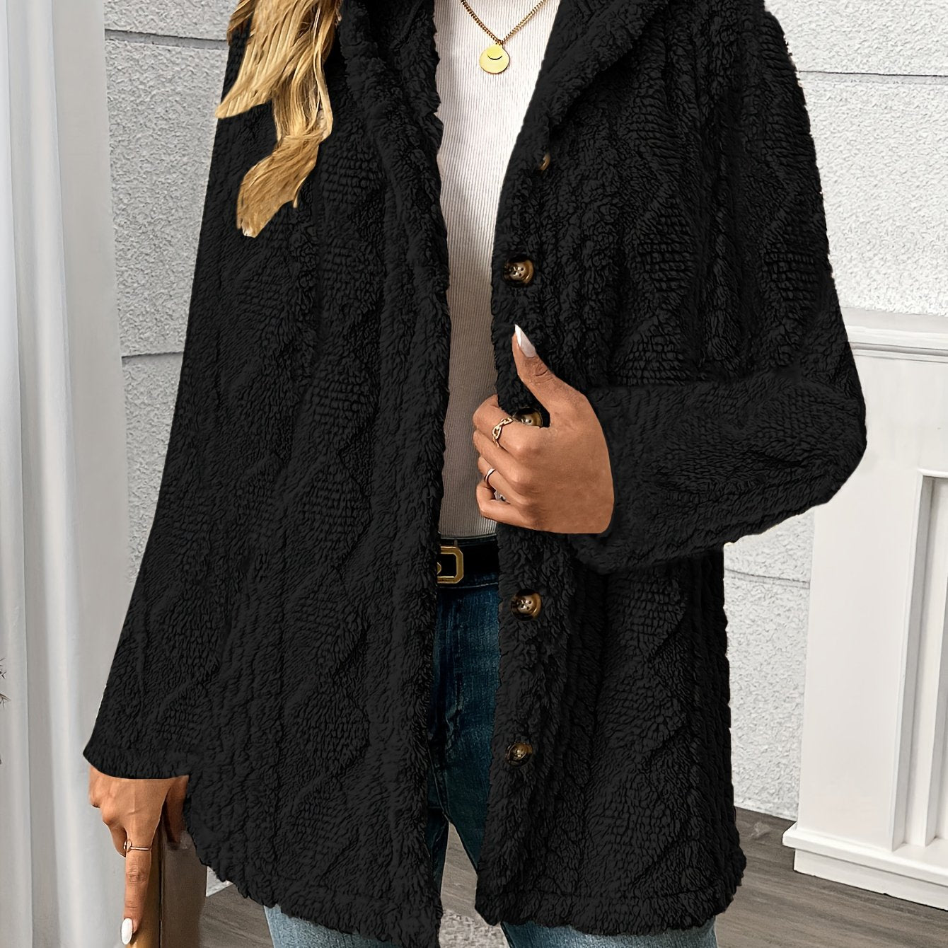 CELINE | Miękki Teddy kamizelka