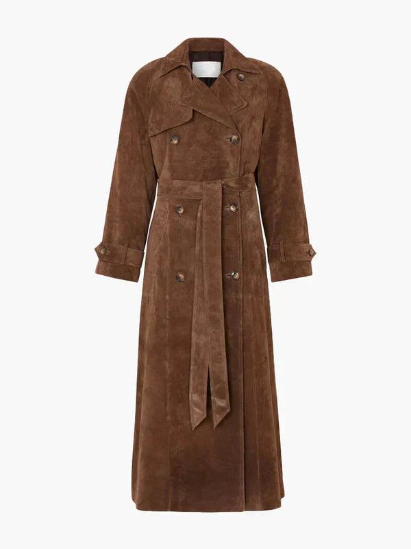 Wajda™ | Płaszcz Trench z Zamszu