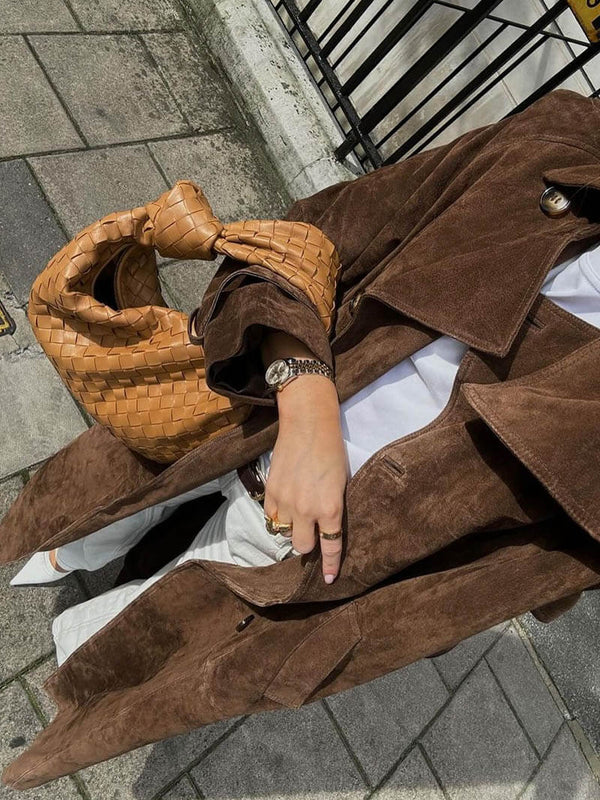 Wajda™ | Płaszcz Trench z Zamszu