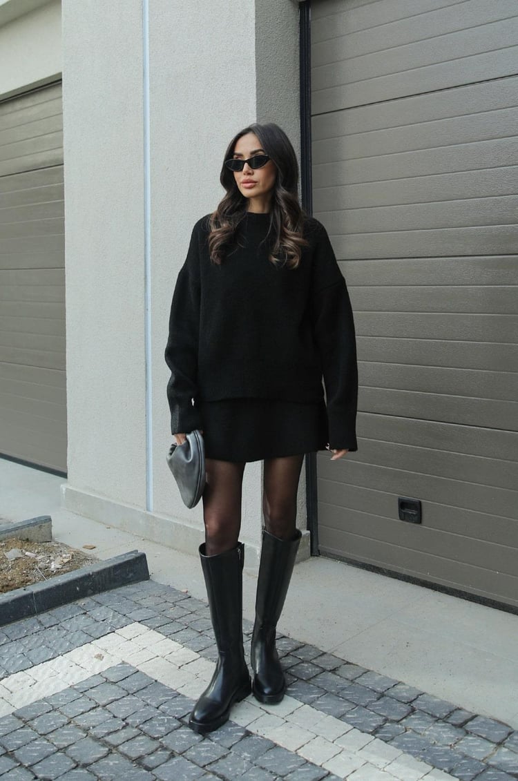 Beau | Przytulny zestaw dzianinowy