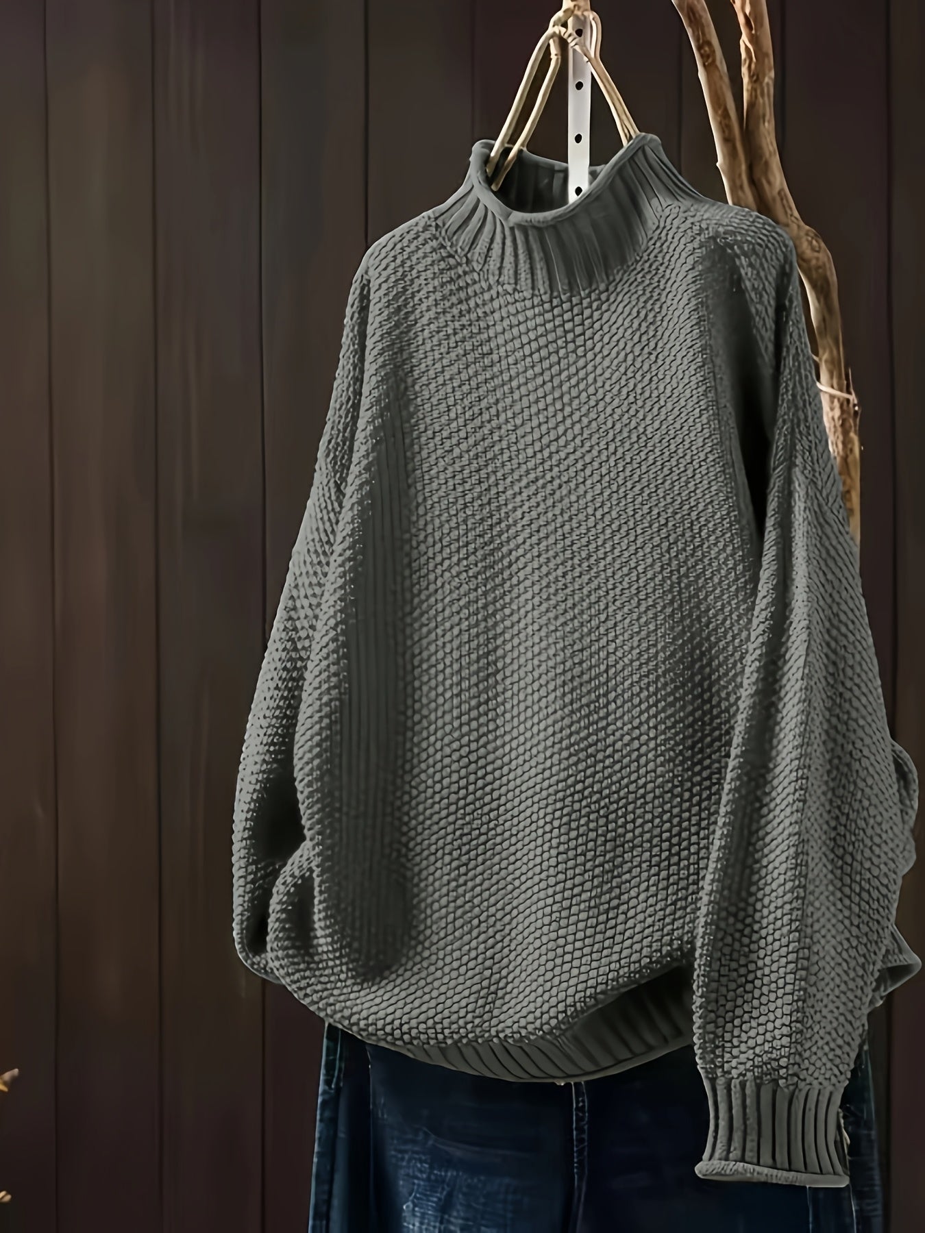 Pippa – Luźny sweter zimowy z długim rękawem