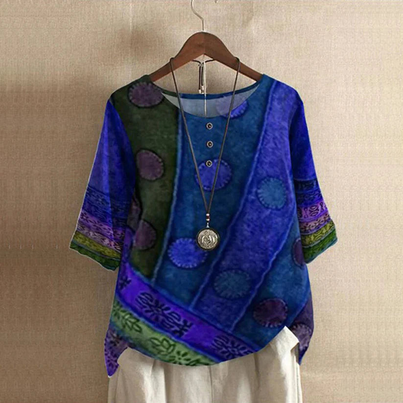 Valarie - Kolorowa Boho Bluzka