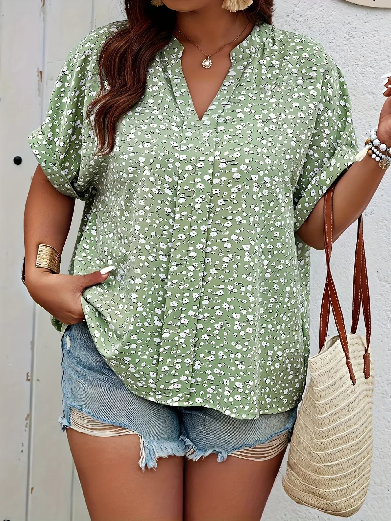 Marina | Stylowa Casual Kwiatowa Bluzka