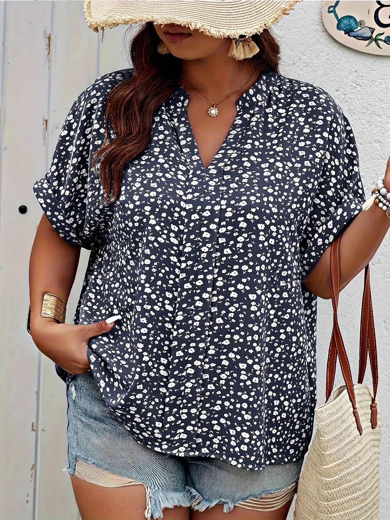 Marina | Stylowa Casual Kwiatowa Bluzka
