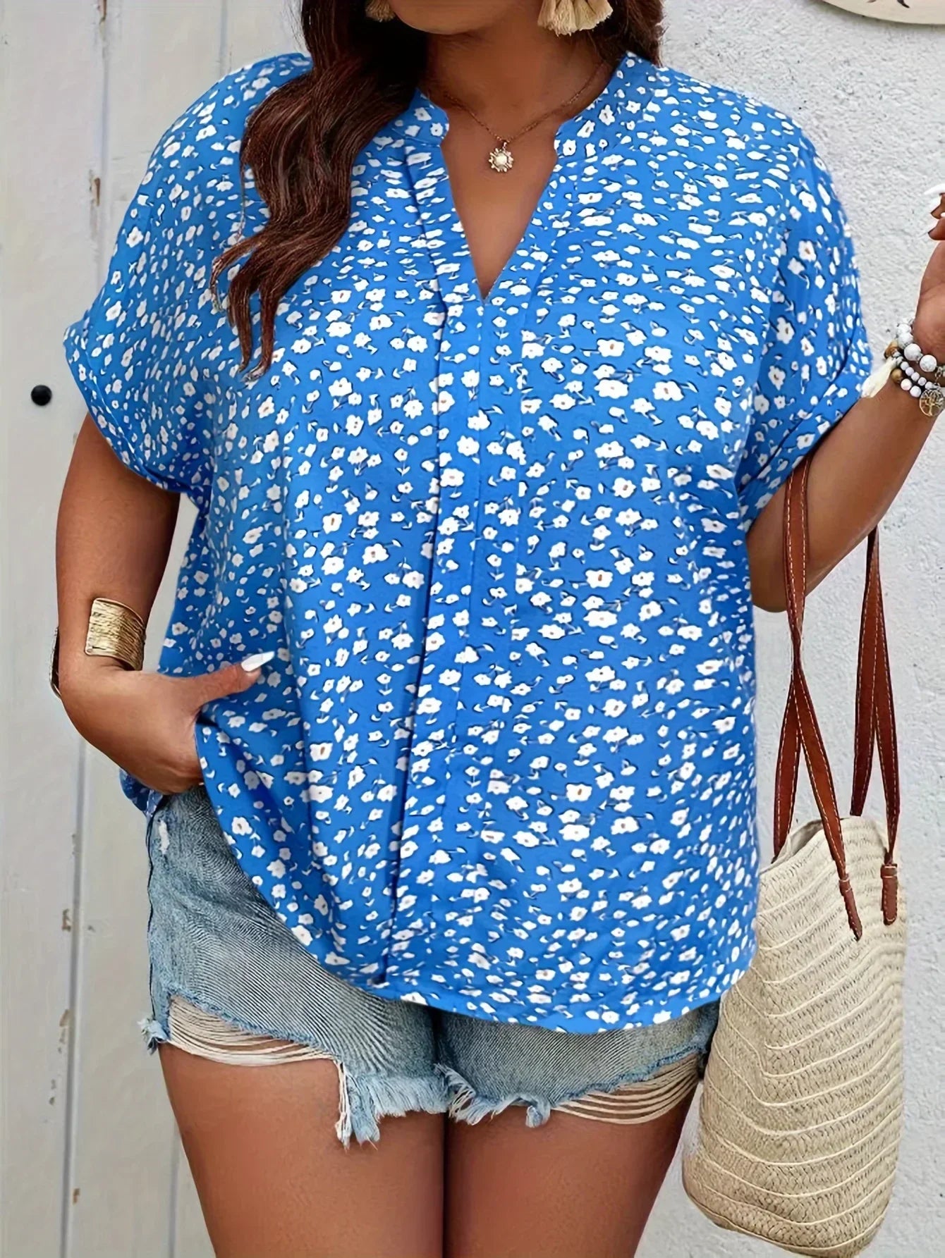 Marina | Stylowa Casual Kwiatowa Bluzka