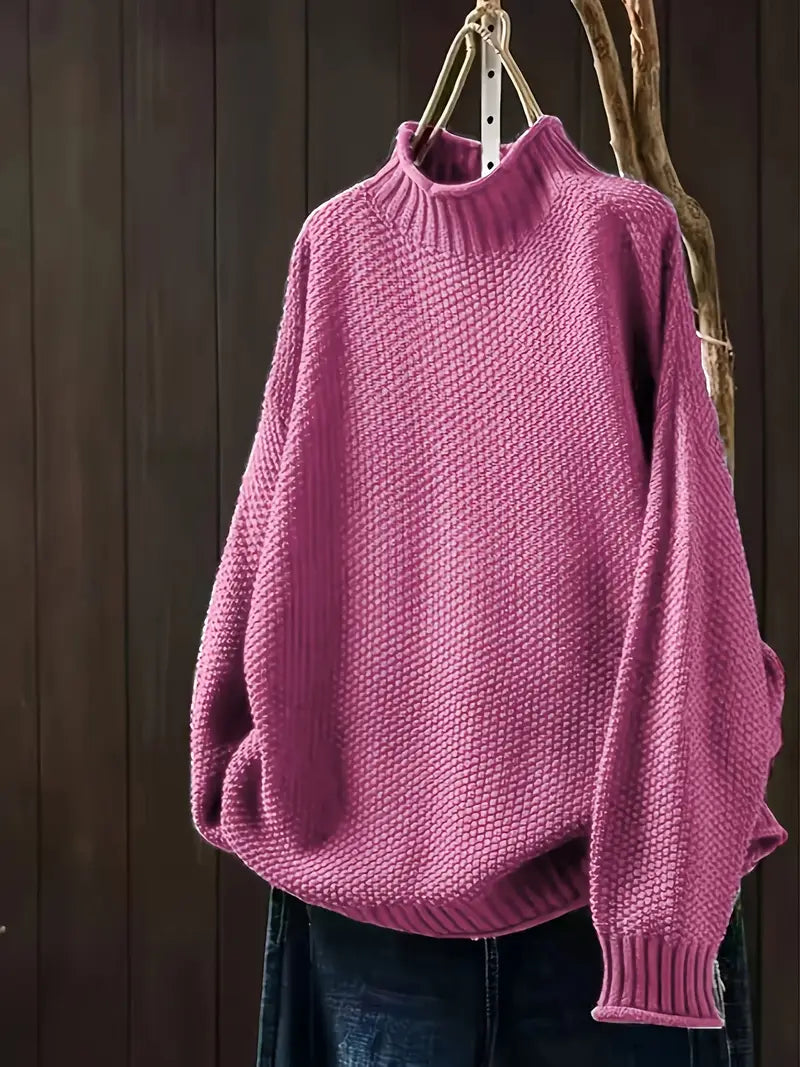 Pippa – Luźny sweter zimowy z długim rękawem