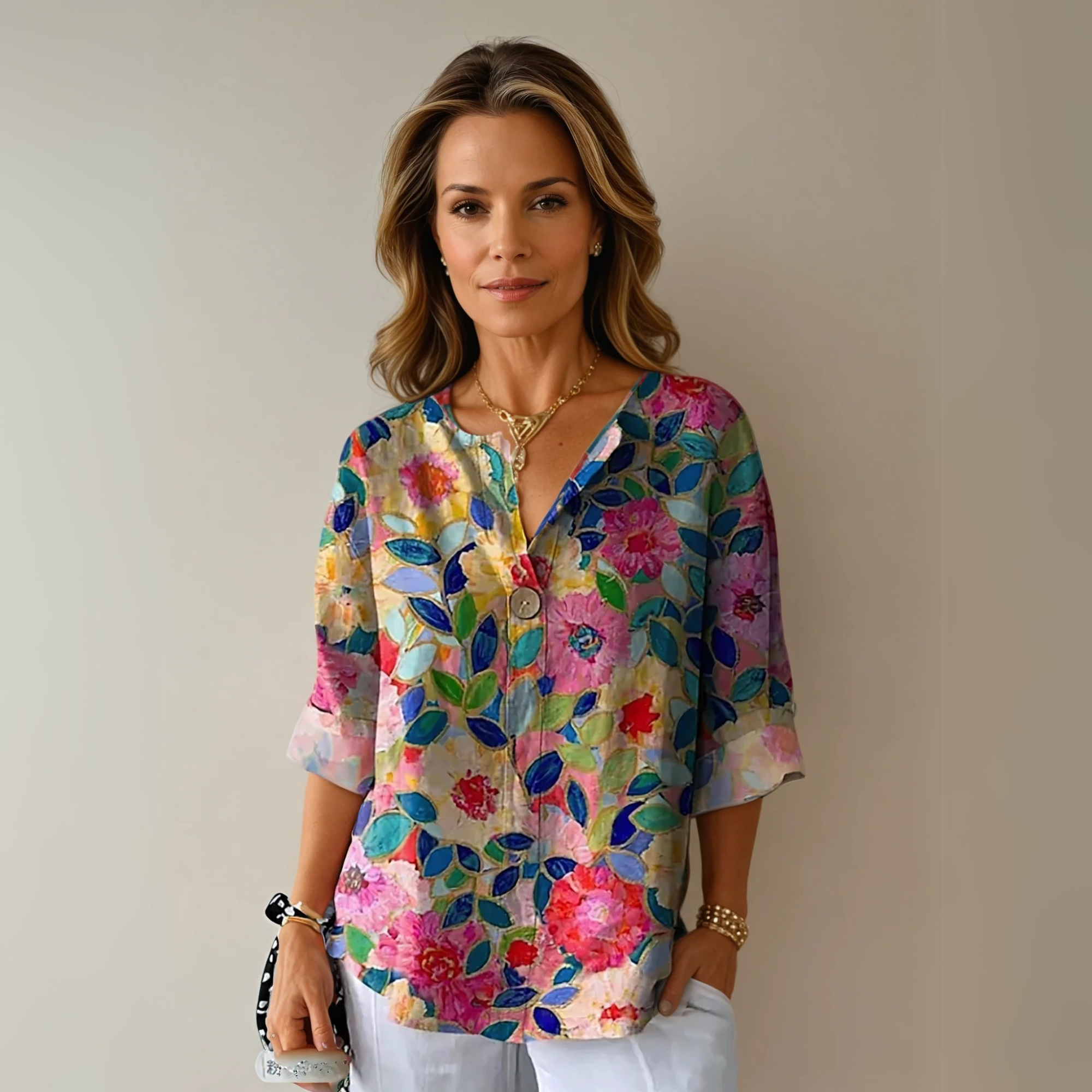 Arlene™ | Elegancka Bluzka w Kwiatowy Wzór